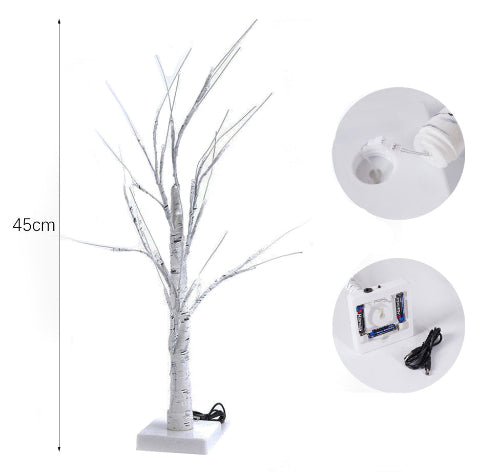 Lampada Albero Betulla AitaCLed -Luce Decorativa Naturale