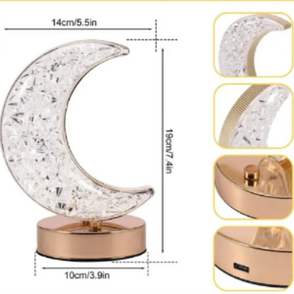 Cristal Light Moon – AItaCLed Lampada  Mezza Luna