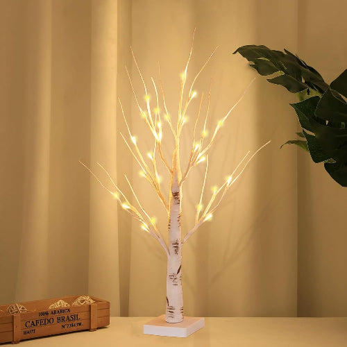 Lampada Albero Betulla AitaCLed -Luce Decorativa Naturale